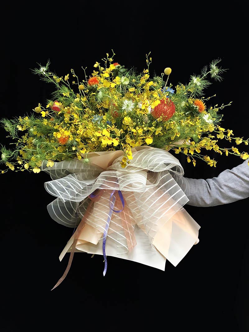 鲜花花束、礼仪花束、自然风花束